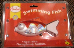 Hamley's Swimming Fish is battery operated (not suitable for children under 3 years of age).